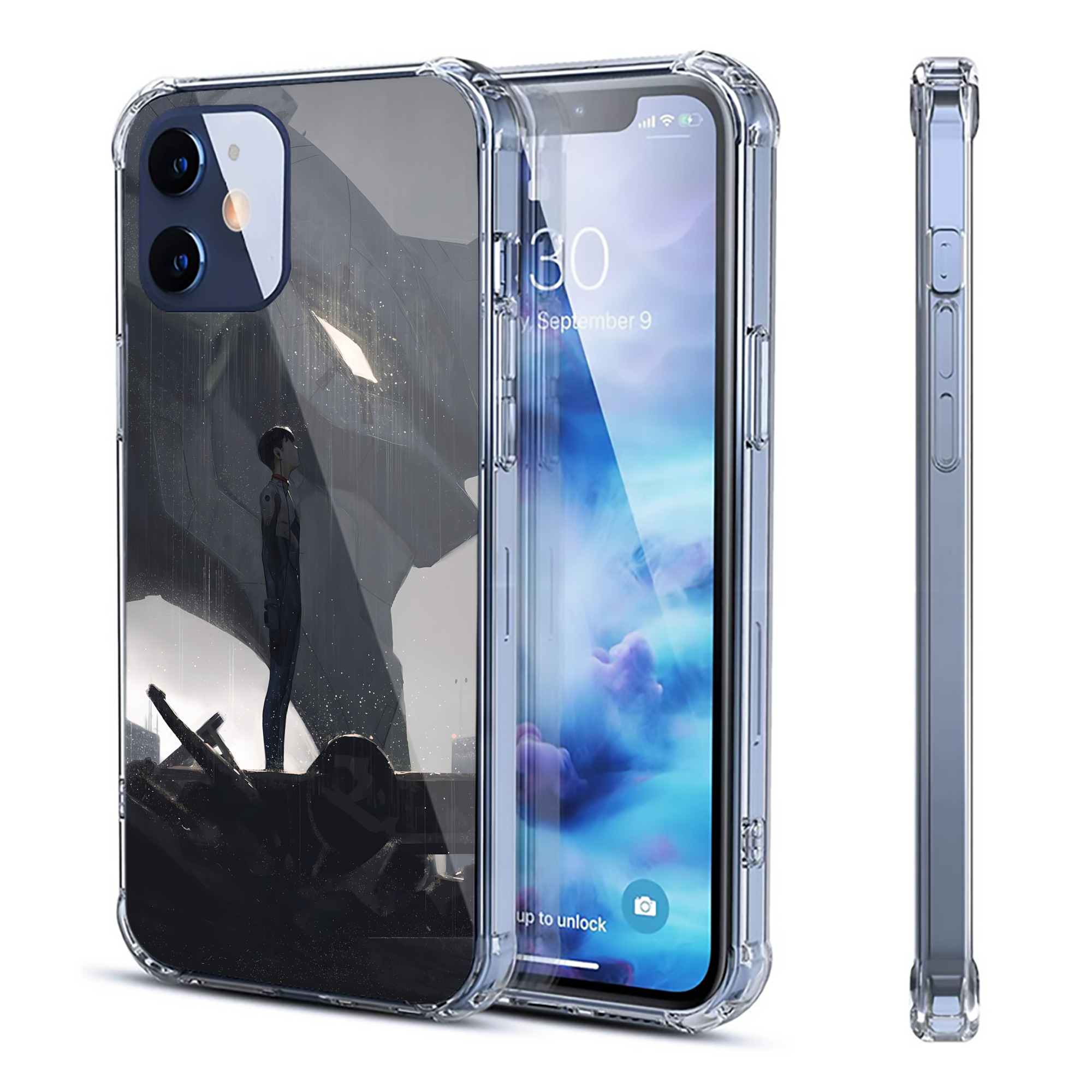 （画像用） EVA 新世紀エヴァンゲリオン 【iPhone 12シリーズ対応】透明スマホケース（クリアソフトケース）
